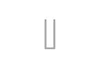 Warsteiner Alu - U profiel - pvc - voor 6mm glas - 30x6mm - 3mtr/lng 