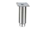 Linum - Rvs stelpoot topline - 150 mmh - ø buis 50mm - met bevestigingsplaat 
