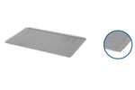 Lineoplus - Bakplaat alu 600x400x10mm geperforeerd - 4 open hoeken 45° 1,5mm 