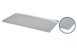Lineoplus - Bakplaat alu - 800x400x23mm - 4 boorden 90° - 1,5mm 