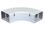 SpeediDuct - Lange platte bocht 90° - 70mm 