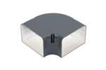 SpeediDuct - Platte bocht 90° - 105mm 