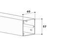  - RECHT KABELKANAAL - 60X60MM - 2MTR/LNG 