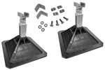 Alixo - Set 2 alixo voeten 305x305mm incl. steun - vr bevestiging montagerails h=225-350mm 