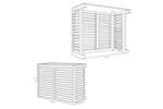 Alixo - Omkasting – behandeld hout - small - 950x475x705mm 