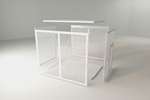 Alixo - Beschermkooi - gelakt staal - small - 1050x950x650mm 