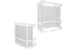Alixo - Optie xxl voor omkasting xlarge - aluminium - 510mm 