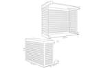Alixo - Omkasting - gelakt aluminium - XXL - 1540x860-1010x1010mm 