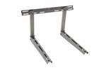Alixo - RVS MUURKONZOLE 1.5MM MET TRAVERSE - 640X400X780MM - 90+90KG - AISI304 