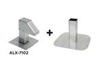Alixo - Aluminium dakdoorvoer - alx-7102 + regelbaar onderstel 