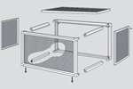 Big Foot Systems - Beschermkooi - gelakt aluminium - 1400x1100x600mm - te schroeven 