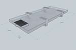 Aurü - Opvang- en beveiligingsysteem voor olie - basic - auru-op2 - 35x400x950mm (1.5l) 
