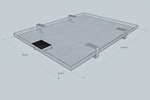 Aurü - Opvang- en beveiligingsysteem voor olie - basic - auru-op4 - 35x850x1140mm (3,8 l) 