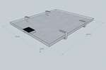 Aurü - Opvang- en beveiligingsysteem voor olie - basic - auru-op5 - 35x930x1140mm (4,2 l) 