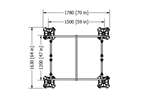 Big Foot Systems - Big Foot Multi Frame XL - 1500x1200mm - 4x330mm voet 