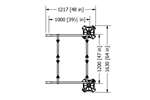 Big Foot Systems - Big foot multi frame extensie (box) - 1000x1200mm - 2x330mm voet 