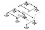 Big Foot Systems - Big foot multi frame xl (in box) - 1500x1200mm - 4x305mm voet 