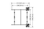 Big Foot Systems - Big Foot Multi Frame XL extensie - 1500x1500mm - 2x330mm voet 