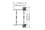 Big Foot Systems - Big foot multi frame extensie (box) - 1000x1500mm - 2x330mm voet 