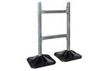 Big Foot Systems - H-frame stelpoot - 450x450mm - 1 stuk = 1 kit (2 voeten) 