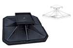 Big Foot Systems - Platform set 450x450mm - vlak - bevat 2 matten, 2 big feet, 2 platforms 