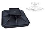 Big Foot Systems - Platform set 450x450mm - 2 zijden - bevat 2 matten, 2 big feet, 2 platforms 