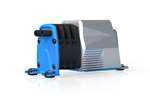Blue Diamond Pumps - Miniblue pomp met condens reservoir - 66x105x56mm 
