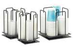 Cal-Mil - Cup-/deksel caddy - small - 360° - 133x133x235mm - max. ø60mm 