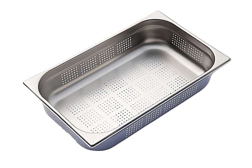 Recipient Line CFS Brands - Gn1/1 - 100mm ss recipient - perforated - V-Line