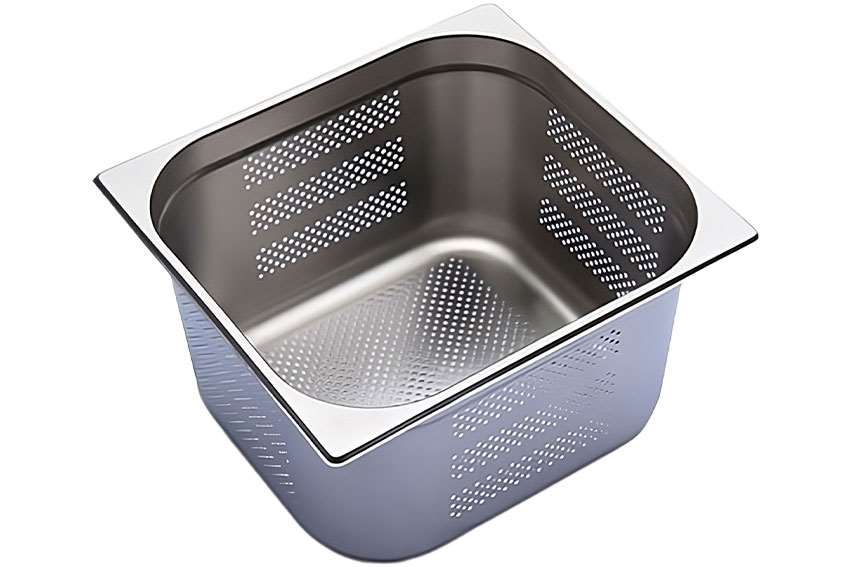 Recipient Line CFS Brands - GN2/3 - 200mm ss recipient - perforated - V-Line