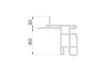 CoolX - Profiel voor paneel - 80mm - 5.8mtr/lng 