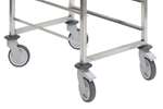 Lineoplus - Rvs regaalwagen bakery - 600x400mm - 10 niveaus - type t - in: 400mm (abs) 