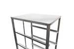 Lineoplus - Rvs regaalwagen bakery - 600x400mm - 7 niveaus - type t - in: 400mm 