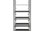 Lineoplus - Rvs regaalwagen gastro - 530x325mm - 20 niveaus - type h - in: 325mm 