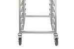 Lineoplus - Rvs regaalwagen bakery - 600x400mm - 20 niveaus - type h - in: 400mm 