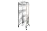 Lineoplus - Rvs regaalwagen bakery 600x400mm - 20 niveaus - type h - in: 400mm (t°-) 