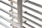 Lineoplus - Rvs regaalwagen bakery 600x400mm - 20 niveaus - type h - in: 400mm (t°-) 