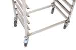 Lineoplus - Rvs regaalwagen bakery - 600x400mm - 15 niveaus - type h - in: 600mm 