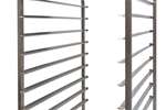 Lineoplus - Rvs regaalwagen bakery - 800x600mm - 15 niveaus - type h - in: 600mm 