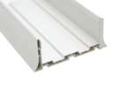 CoolX - Plintvormig u-profiel - 80mm - pvc - 3mtr/lng 