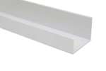 CoolX - Recht pvc u-profiel - asymmetr. - 60mm - 4mtr/lng 
