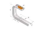 Trayco - C-beugel omega 170x150mm - ultra galva 