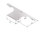 Trayco - Kabelbaan deksel aftakstuk 150mm - sendzimir 