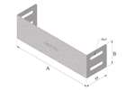 Trayco - Kabelbaan eindstuk 60x200mm - sendzimir 