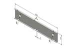 Trayco - Draadgoot koppelplaat clips 60mm - sendzimir 