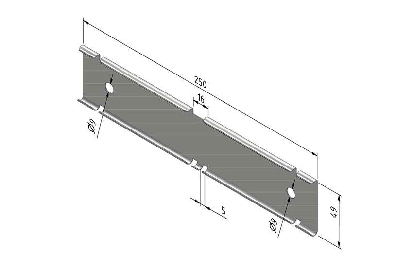 Trayco - Mesh tray joint clippable 60mm - pre-galvanised