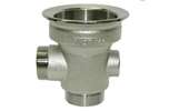 Linum - 1 1/2" nps afvoerlichaam - opening 76mm - met overloopaansluiting 