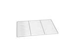 Lineoplus - Draadrooster verchroomd - 600x400mm - euro zwaar : kd ø6 + 2xtr ø6mm 