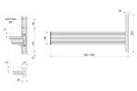Fermostock - Muursteunen fermostock wandrek 360mm - max draagkracht 75kg 