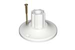 CoolX - Nylon voet voor staander - ø140mm - incl. vijs, plug en afdekkapje 